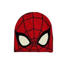 Autumn Winter Fashion Red Spider-Man Knitted Beanie Hat for Men Women Gift Cool picture
