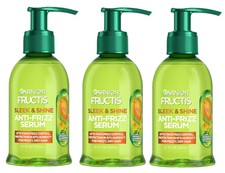 3x Garnier Fructis Frizz Control Hair Serum with Kera System Argan Oil 5.1 fl oz picture
