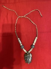 Jade Necklace hand Made Hand Cut Guatemalan Jade Natural Stone picture
