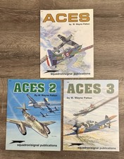 Lot of 3 Squadron Signal Aces Books WWII Military Aircraft Airplanes Fighters picture