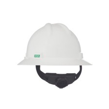 MSA Safety 475369 V-Gard Full Brim Hard Hat, Slotted, Type 1, Class E, Fas-Trac picture