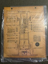 Vintage 1931 Pontiac Lubrication check Chart Mint picture