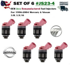 x6 OEM Jecs Fuel Injector for 1996-2000 Nissan Pathfinder 3.3L V6 #JS23-4 picture