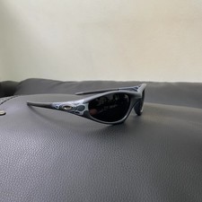 Vintage 90S Oakley Straight Jacket 99 Muzm Sunglasses Black Lenses Grey Frames picture