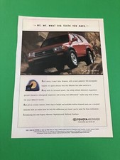 1992 1993 1994 1995 TOYOTA 4 RUNNER VINTAGE ORIGINAL PRINT AD ADVERTISEMENT B3 picture