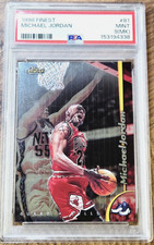1998 Topps Finest #81 Michael Jordan PSA 9 Chicago Bulls picture