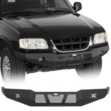 Steel Front Bumper Assembly w/2x LED Spotlights For 1995-2005 Chevy S10 Blazer picture