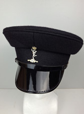 Genuine British Army Royal Signals Corps Peaked Dress Cap with Badge picture