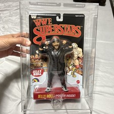 WWE Mattel Superstars LJN Series 3 JELLY ROLL BLACK CARD Chase Rare Card Damaged picture