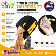 2-Pack Glove Cat Grooming Gloves Cat Hair Remover 2025 New Pet Dog Hair Remover picture