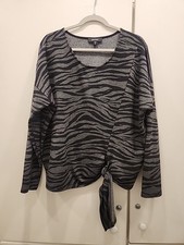 Karen Kane Side Tie Top in Zebra Size XL picture