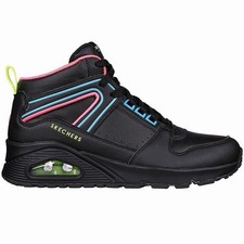 Skechers Street Uno Black Multi Athletic Casual Shoes Sneakers Womens Size 9.5 picture