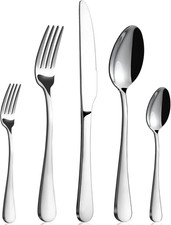 20 Piece Stainless Steel Flatware Set Silverware Cutlery Service for 4 picture