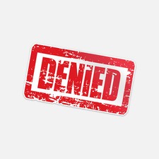 Denied Approval Grunge Stamp Vinyl Sticker Decal picture