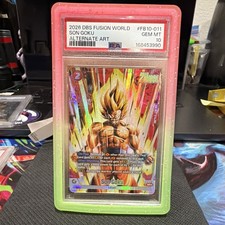 2026 DBS Fusion World Son Goku FB10-011 Leader Alt Art Foil PSA 10 picture