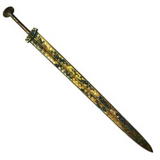 WONDERFUL ANCIENT ROMAN BRONZE MILITARY BATTLE SWORD picture