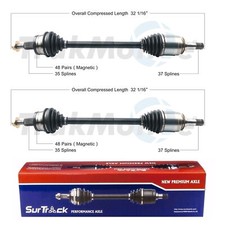 SurTrack Pair Set of 2 Rear CV Axle Shafts For 300 Dodge Challenger Charger picture