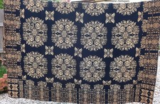Antique Jacquard Coverlet dated  1838 picture