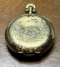 Antique 14K GF Pocket Rail Watch Dueber Case J.S. Townsend Movement - Gorgeous picture