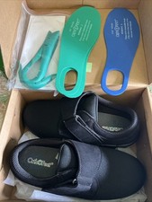 Orthofeet Shoe Wichita Arch Boosters Womens X-Wide 9, Black 825, New picture