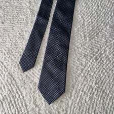 Brioni Men’s 100% Silk Tie Blue Geometric Handmade Italy 58.5” Luxury picture