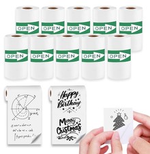 10 Rolls SelfAdhesive Thermal Paper, Glossy Thermal Printer Paper for Mini Po... picture