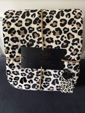 Rachel Roy Luxe Soft Plush Leopard Print Heavy Blanket Full/Queen 90x90 Soft picture