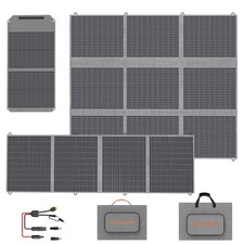 MHPOWOS 100W 200W 400W Foldable Solar Panel for Emergency Backup Power Blackout picture