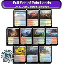 Pain Lands MTG Dual Lands Full Set All 10 Rare Untapped Magic Commander EDH Lot picture