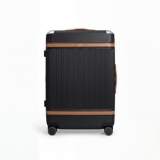 Paravel Aviator Carry-On Plus Spinner Suitcase Travel Luggage Sandstone Black picture