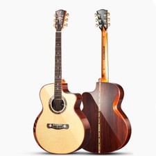 Merida Athena 41 Inch All Solid Wood Acoustic Guitar AAA Solid Spruce Rosewood picture