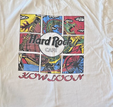 Vintage Hard Rock Cafe Kowloon T Shirt from the 1990s Clean Chinese Graphic picture