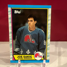Topps 1988-89 Joe Sakic #113 RC Quebec Nordiques NHL Hockey Trading Card picture