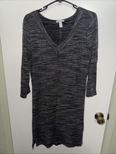 Daily Ritual Women’s Gray Color 3/4 Sleeve Dress Size L Office Chic picture