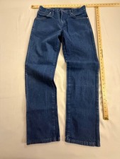 Vintage Wrangler 13MWZ Cowboy Cut Jeans Men 32x32 Dark Denim Mexico picture
