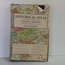 Rare Historical Atlas William R. Shepherd 1964 Ninth Ed World Maps w Dust Jacket picture