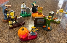 Simpsons Burger King Lot Of 7 figures with bases 2001 & 2002 picture