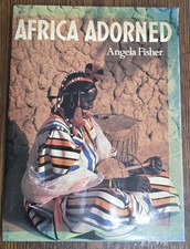 large Africa Adorned By Angela Fisher (1984, Hardcover) With Dust Jacket picture