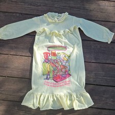 Genuine Vintage Sweet Pickles Child's Nightgown Light Blue Size Not Marked picture