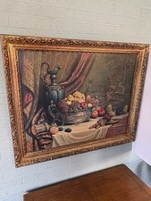 John Friedlinger Print in ornate frame Large Georgia Art Supply Company picture
