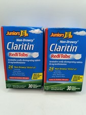 Claritin Juniors 6+ Reditabs 24HR Allergy Relief NonDrowsy 30CT X 2 Exp 11/27+ picture