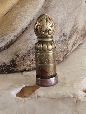 Real Tibet 19th Century Old Antique Buddhist Copper Iron Seal Stamper Amulet picture