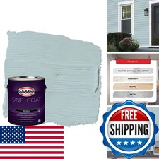 Glidden Exterior Paint + Primer Teal/Aqua Exterior Paint /misty Surf, One Coat picture