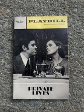 1969 Private Lives Playbill + 2 Preview Tickets Tammy Grimes Brian Bedford picture