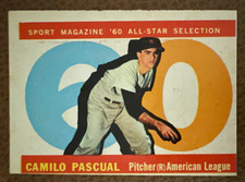 Topps 1960 Topps - High # Camilo Pascual #569 All-Star Washington Senators picture