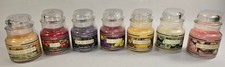 Lot of 7 Unused Retired Yankee Candle 3.7 oz Black Band Housewarmer Jars picture
