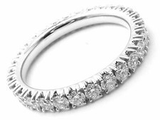 Cartier Étincelle De Cartier Platinum Diamond Eternity Band Ring Size 51 US 5.75 picture