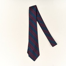 Harvard University Coop Silk Tie Navy Red Regimental Stripe 2.5