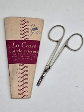 Vintage 1930s Schnefel Bros La Cross #330 Germany Cuticle Scissors Salon Steel picture