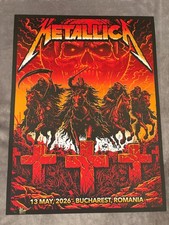 Metallica  Bucharest Pop Up Poster Pop  AP Signed XX/75 M72 Tour 2026 picture